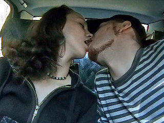 Naughty Girl Giving Her Man Head While He Drives His Car.